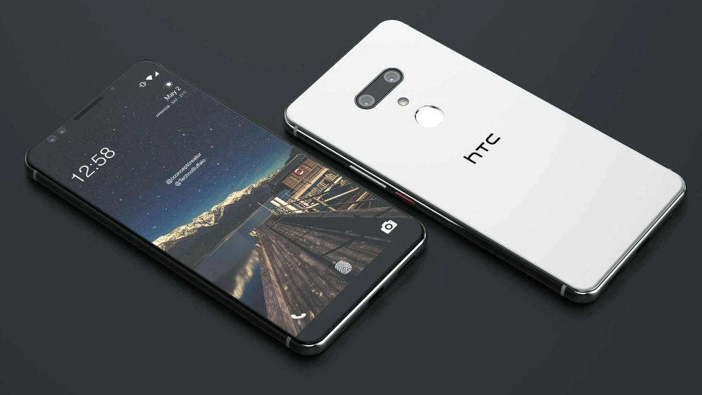 تصاویر رندری گوشی HTC U12 Plus؛ دوربین دوگانه و حاشیه‌های باریک